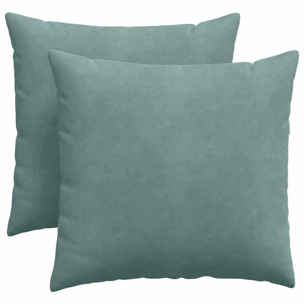 Sofakissen 2 Stück Blau 50 x 30 cm Cordstoff