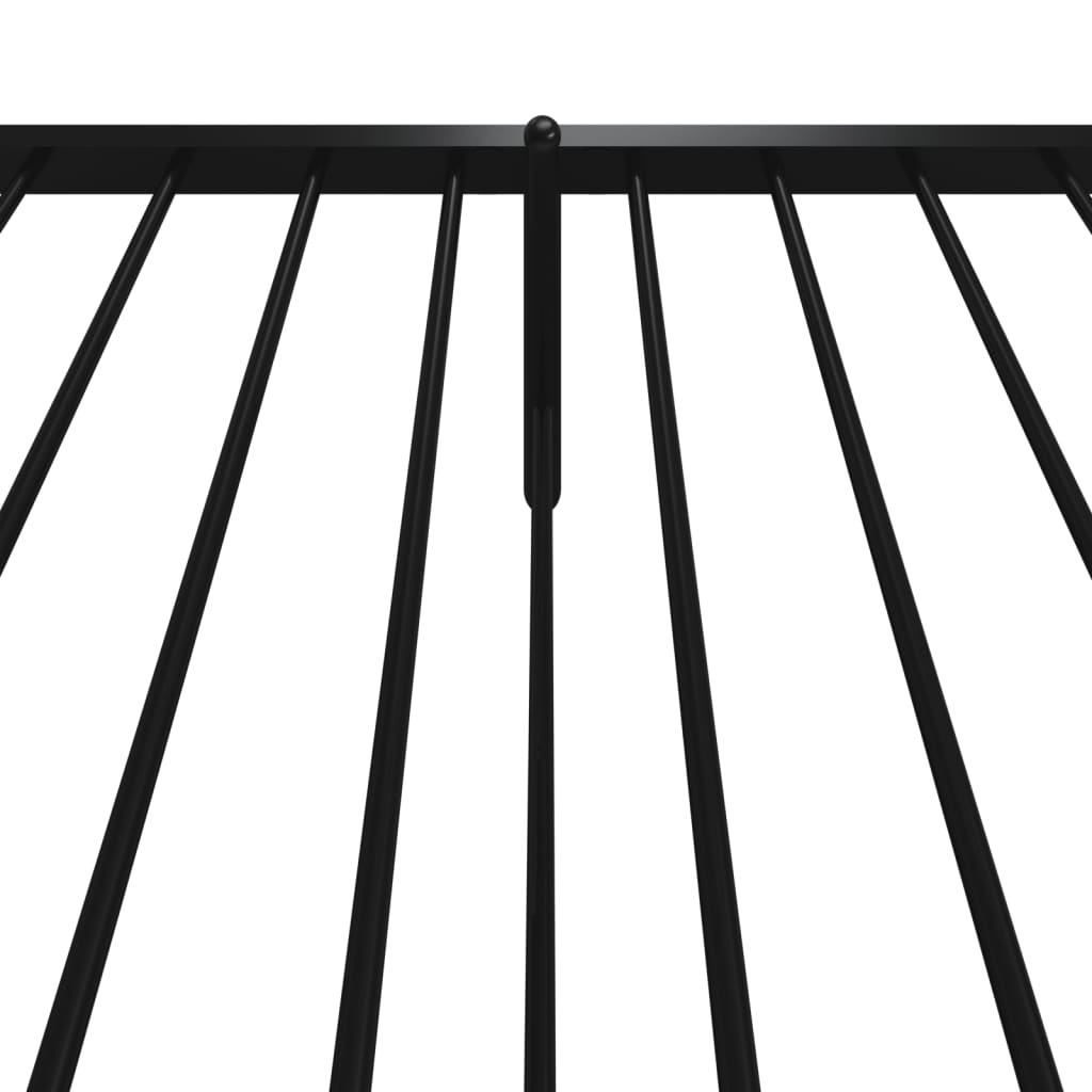 Bettgestell Metall Schwarz 75x190 cm