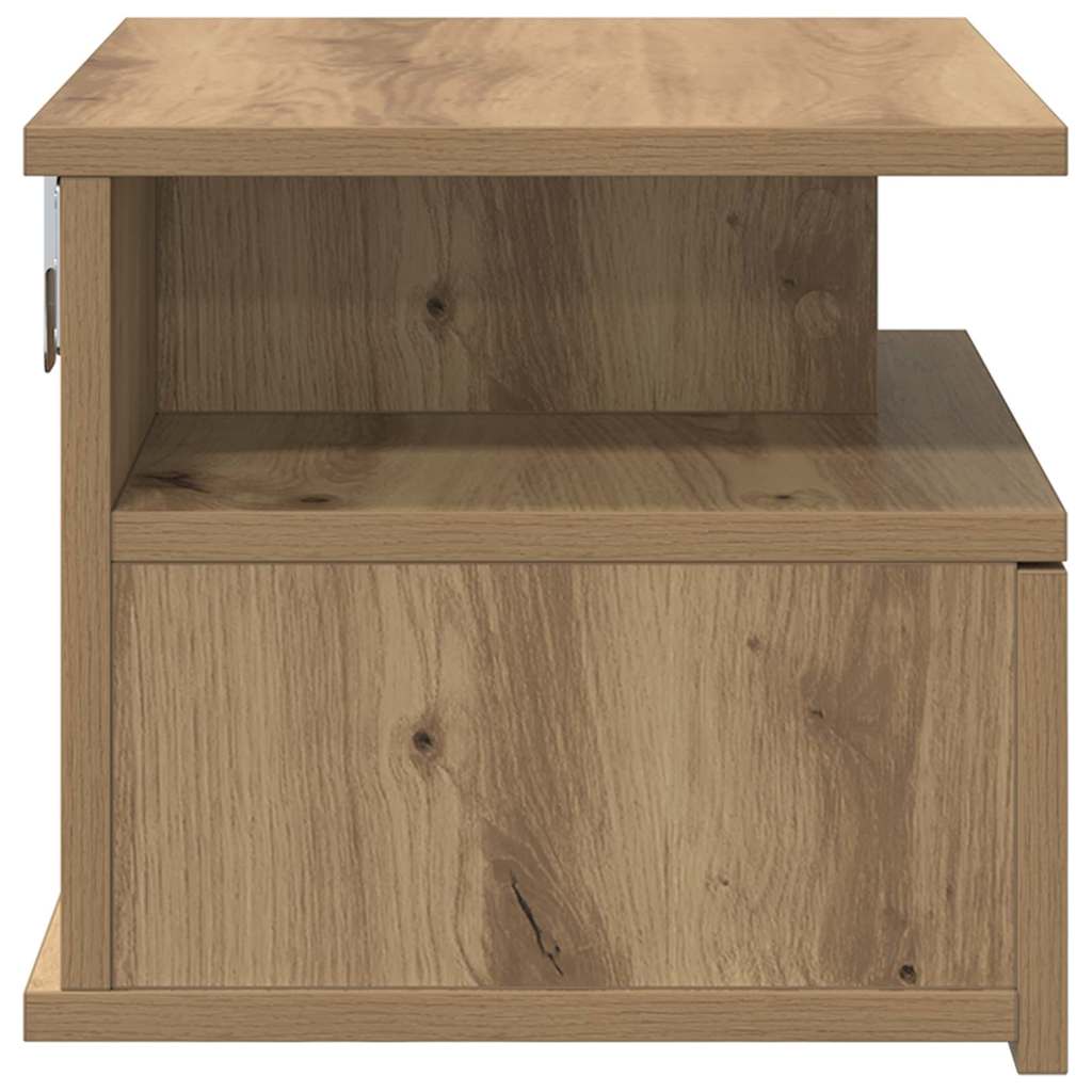 Hängender Nachttisch Weiß 40x31x27 cm Holzwerkstoff