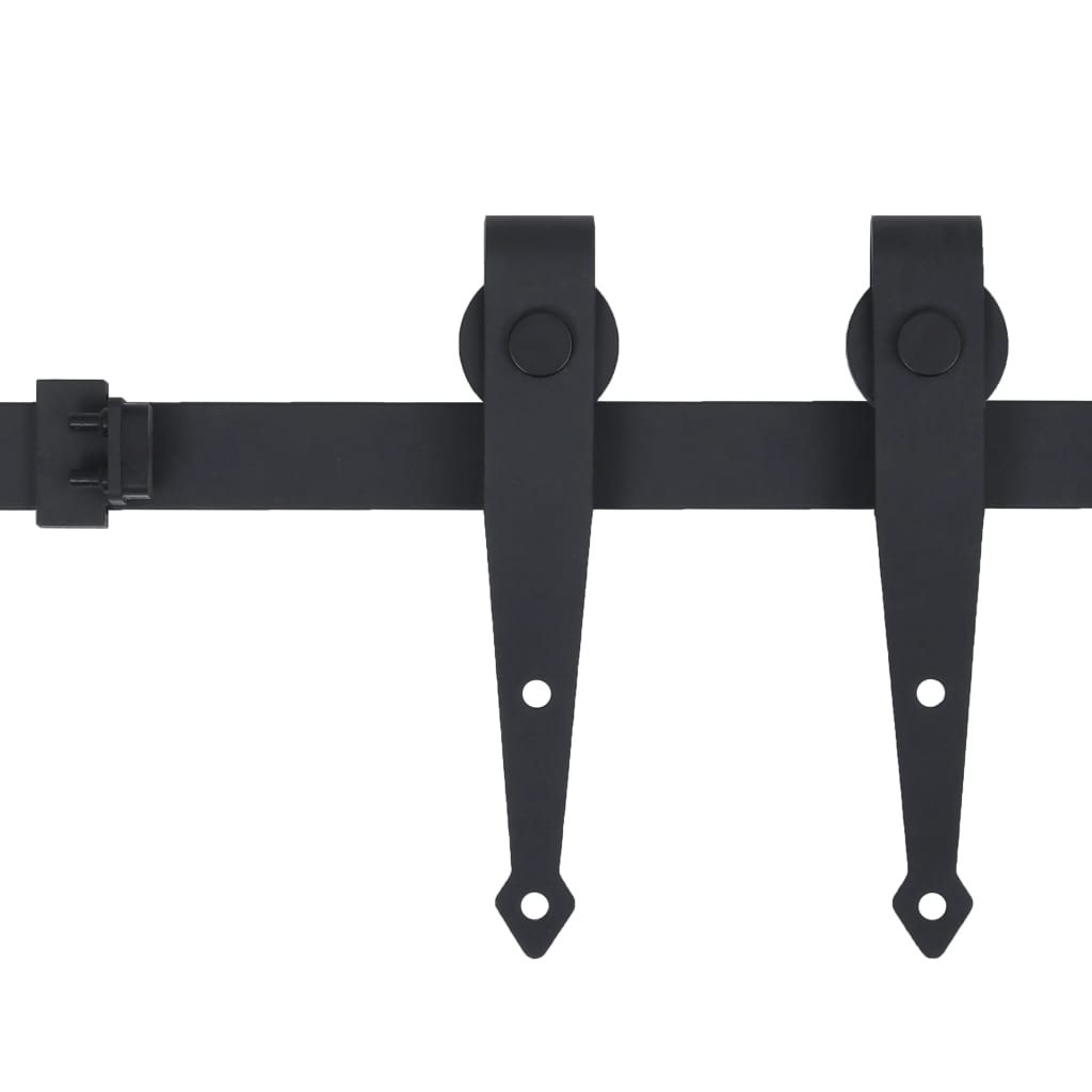 Mini Schiebetürbeschlag Set für Schranktüren 122 cm Carbonstahl