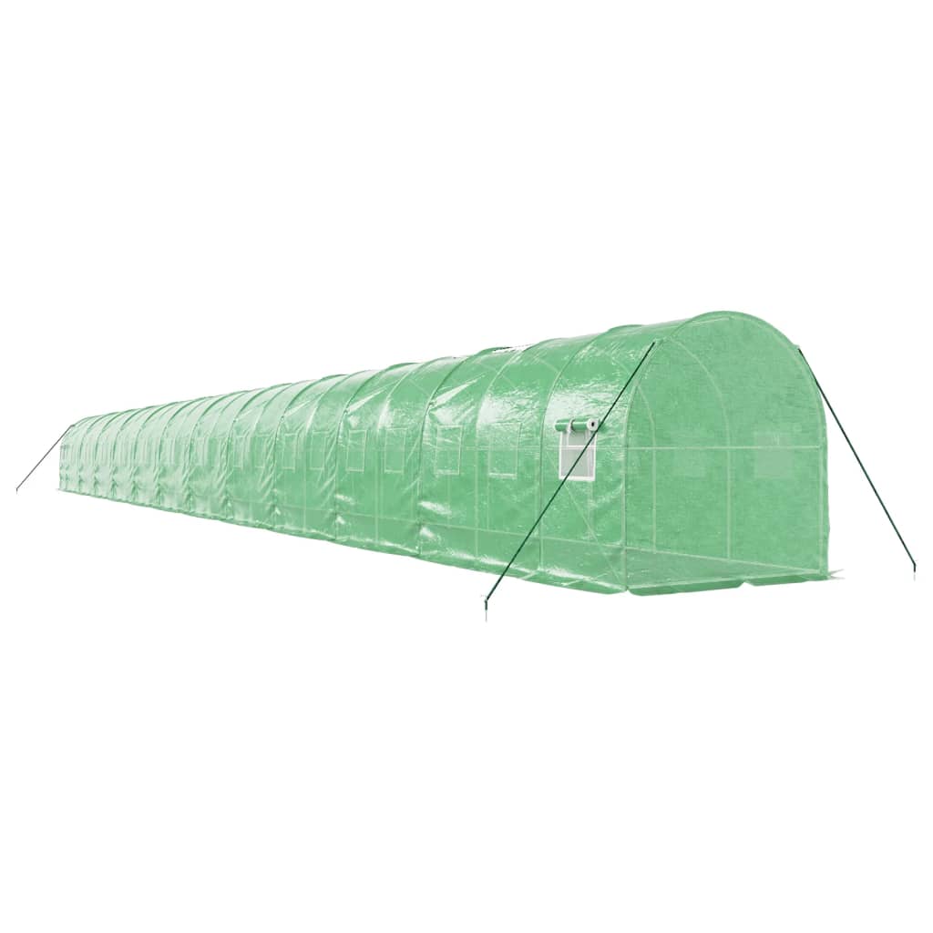 Gewächshaus mit Stahlrahmen Weiß 8 m² 4x2x2 m