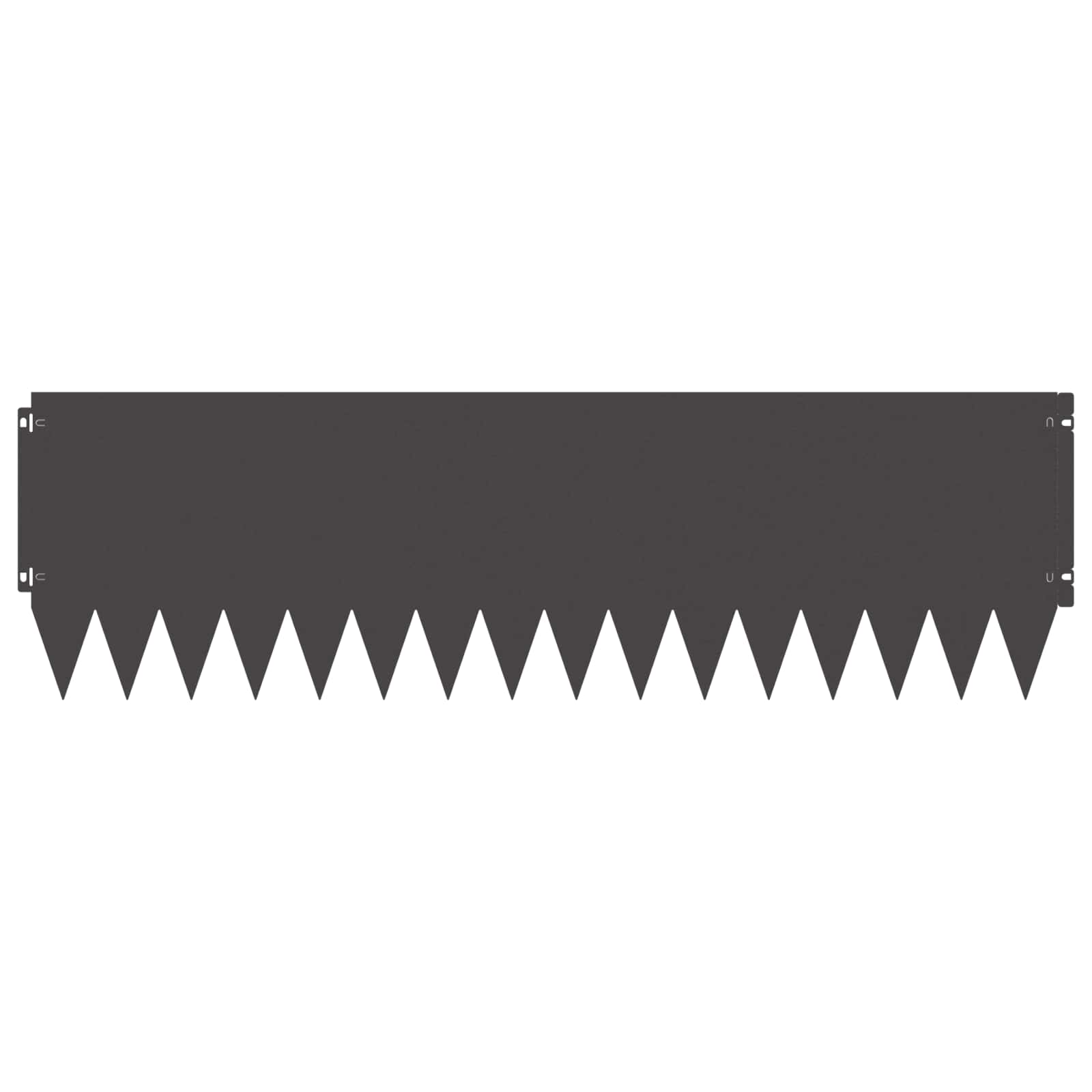 Raseneinfassung 10 pcs 103 x 10 cm Stahl Schwarz