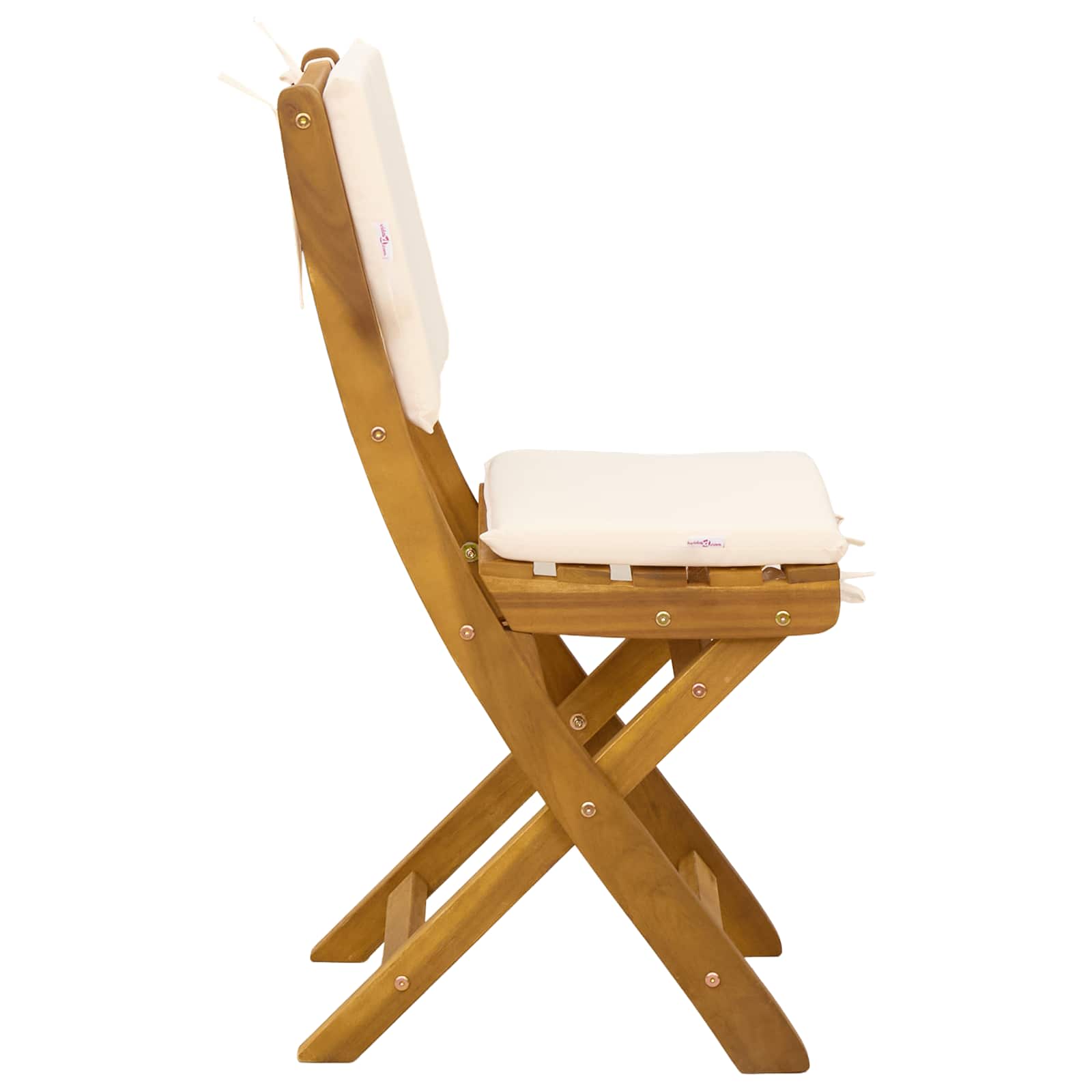 Außen Bistro-Stühle 6 pcs Natur Massivholz Akazie