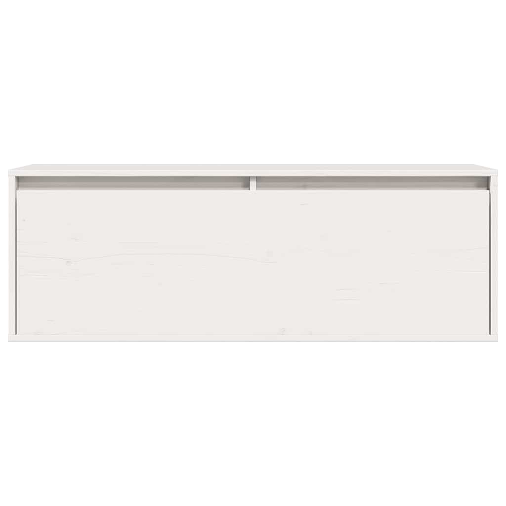 Wandschrank 100x30x35 cm Massivholz Kiefer