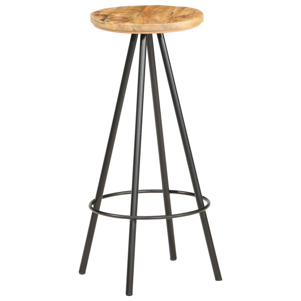 Barhocker 2 Stk. Massives Altholz