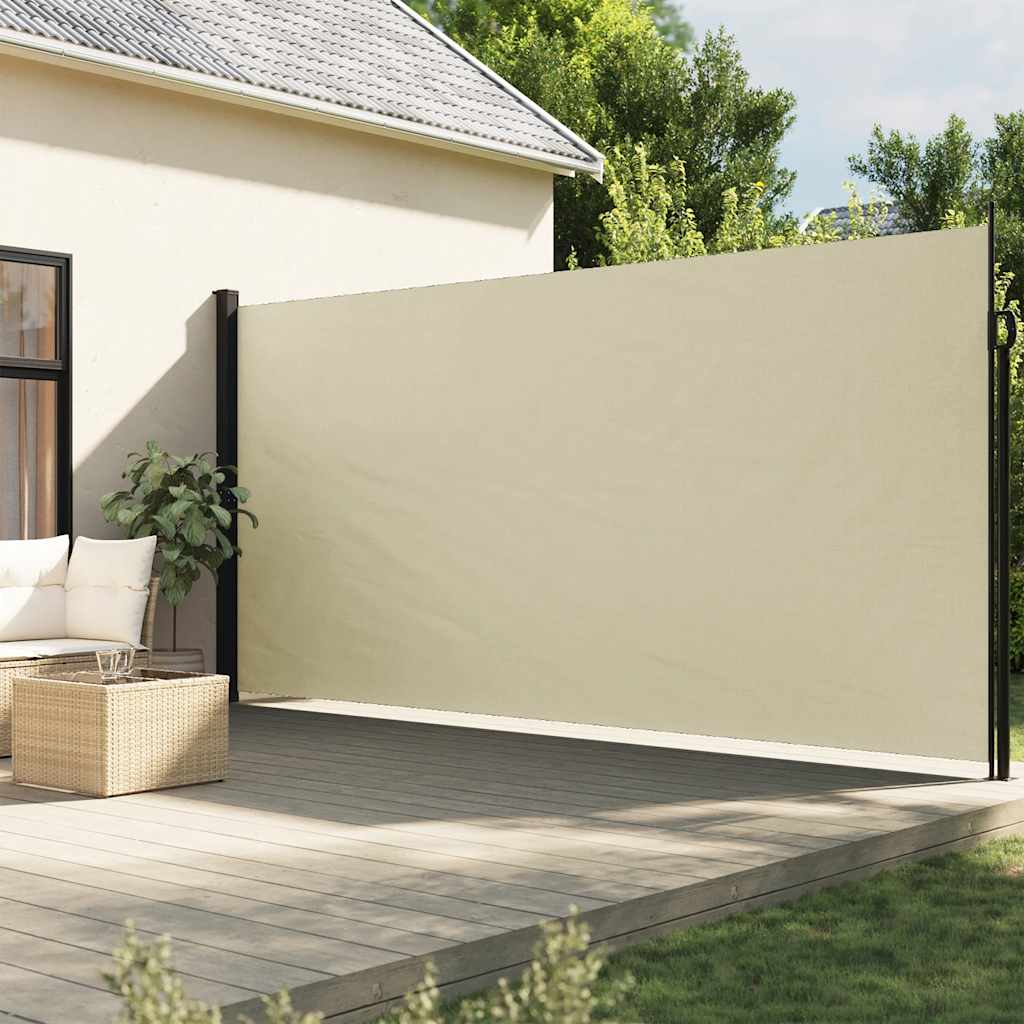 Seitenmarkise Ausziehbar Schwarz 100x300 cm
