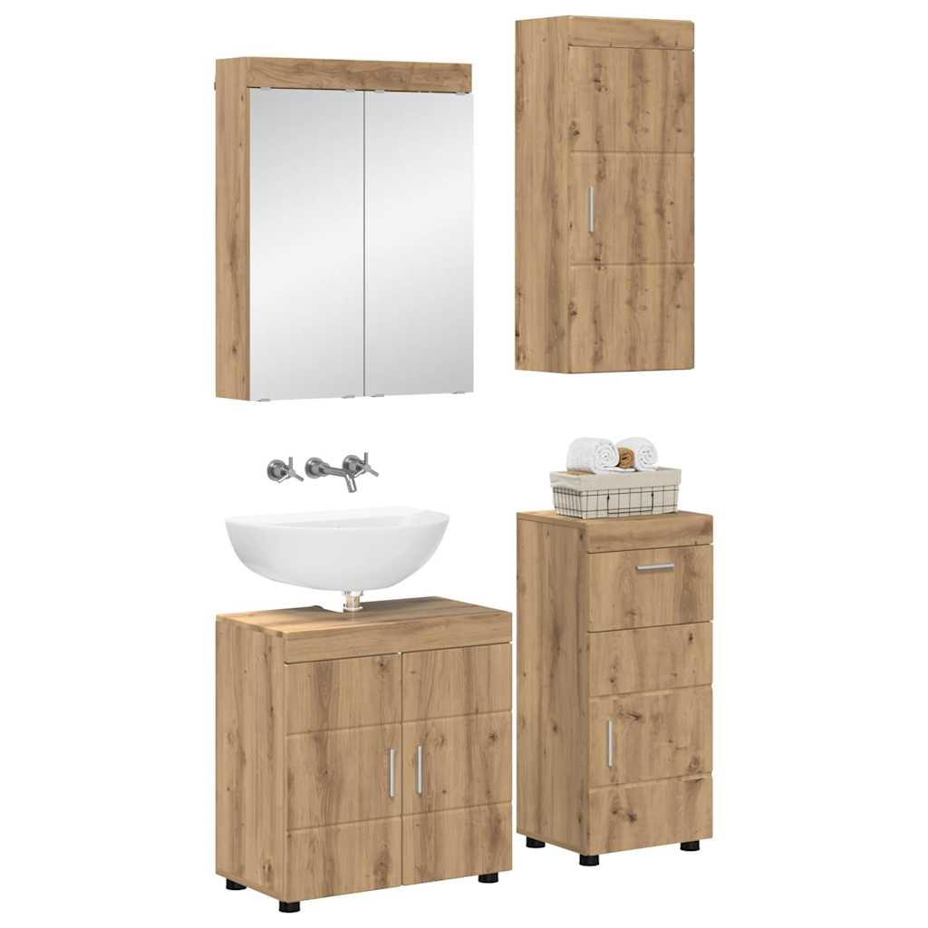 Badezimmermöbel-Set TULUM 2 pcs Weiß 60 x 34 x 63 cm
