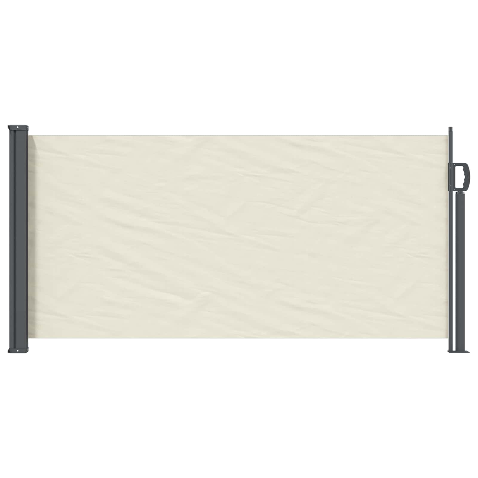 Ausziehbares Seitenmarkise Anthrazit 300 x 100 cm Polyester