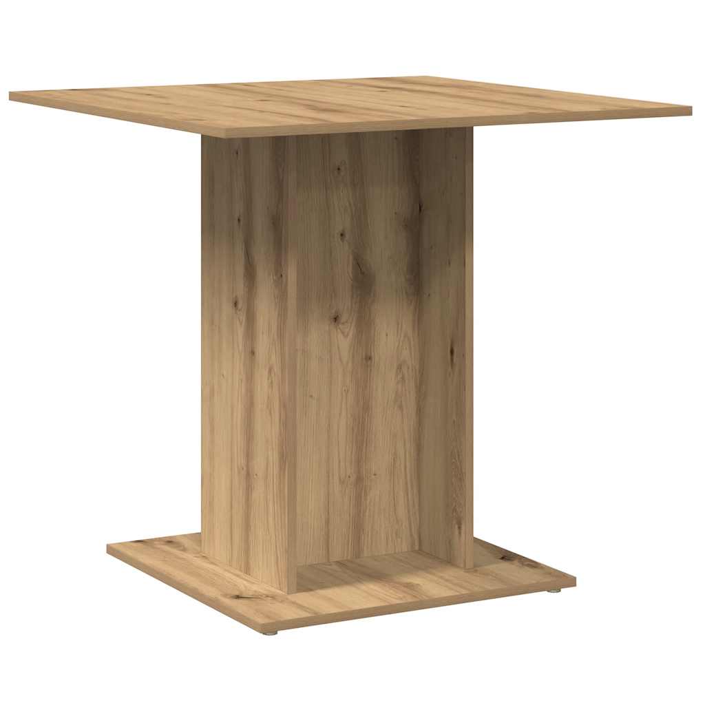 Esstisch Weiß 80x80x75 cm Holzwerkstoff