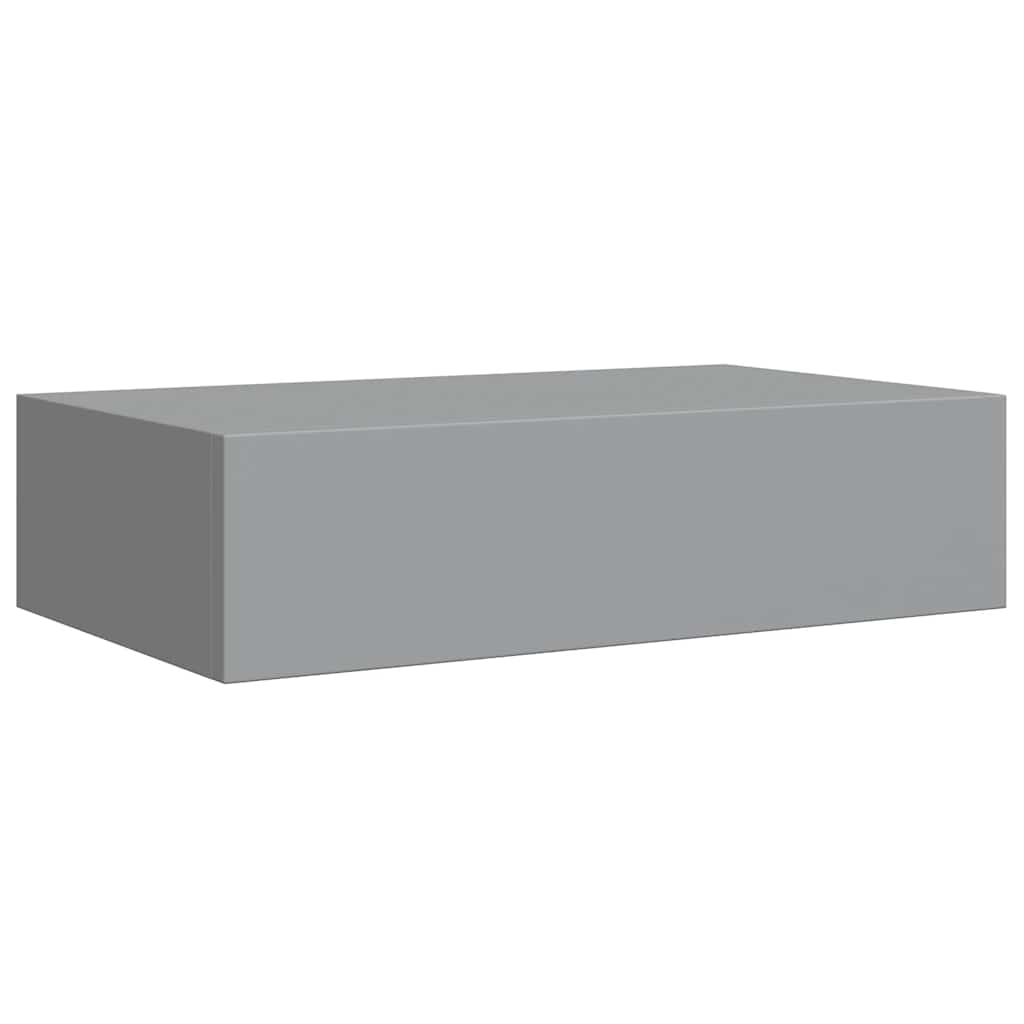Wandregal mit Schublade Weiß 40x23,5x10 cm MDF