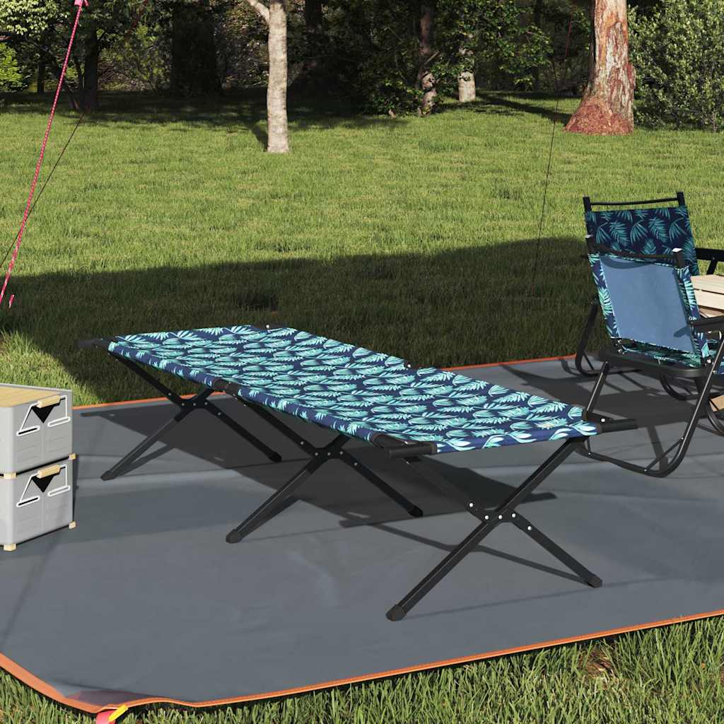 Klapp Schlafbett fürs Camping Blau 193 x 69 x 45 cm