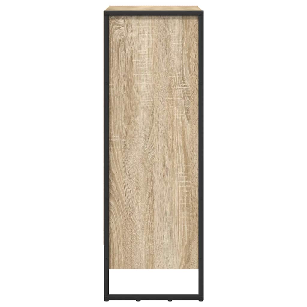 Bücherregal 2 pcs Schwarz Eichen-Optik 60 x 30 x 189,5 cm