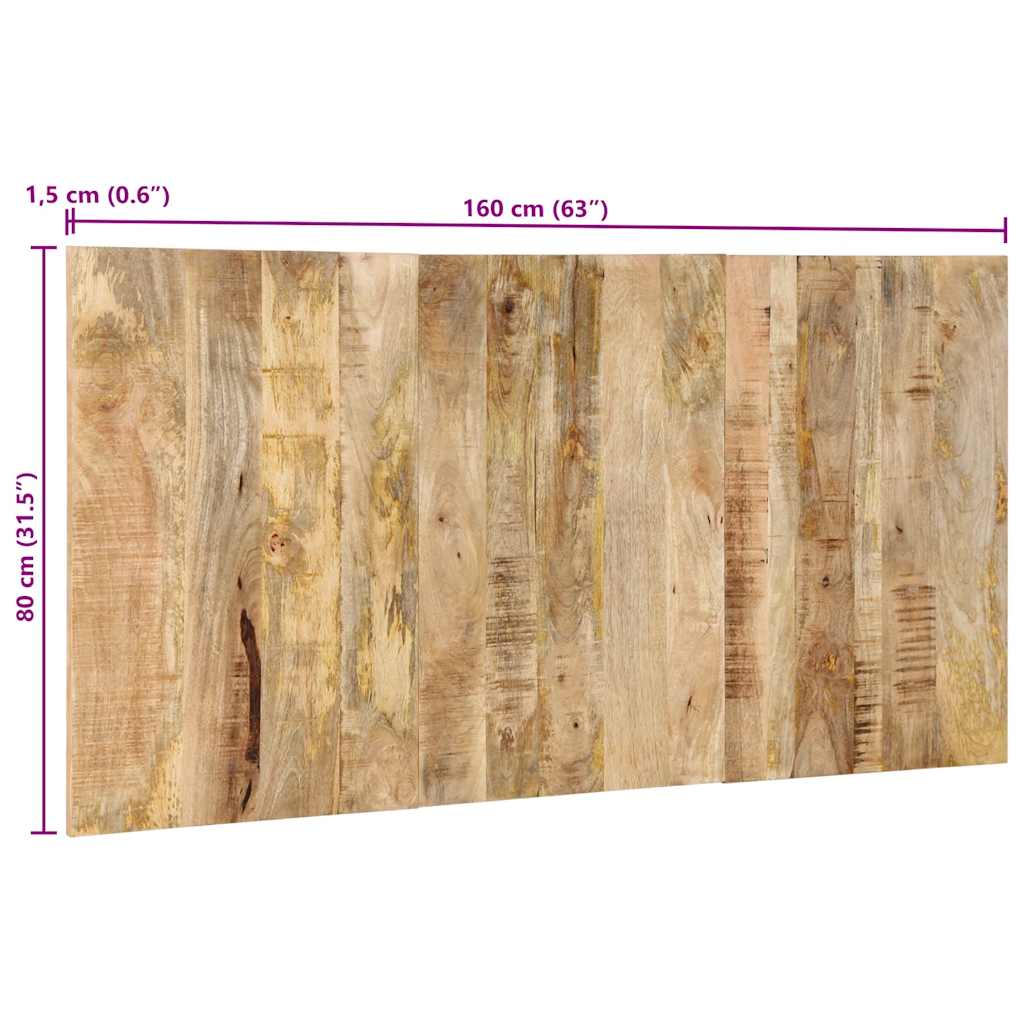 Kopfteil Mehrfarbig 160 cm Massivholz Altholz