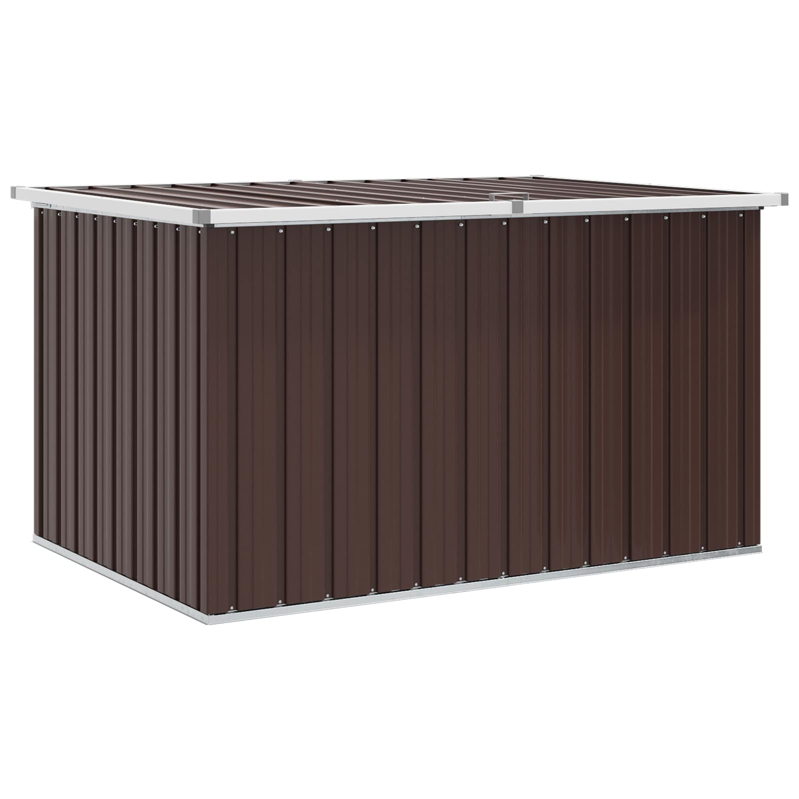 Außenlagerbox Holz 109 x 67 x 65 cm Verzinkter Stahl