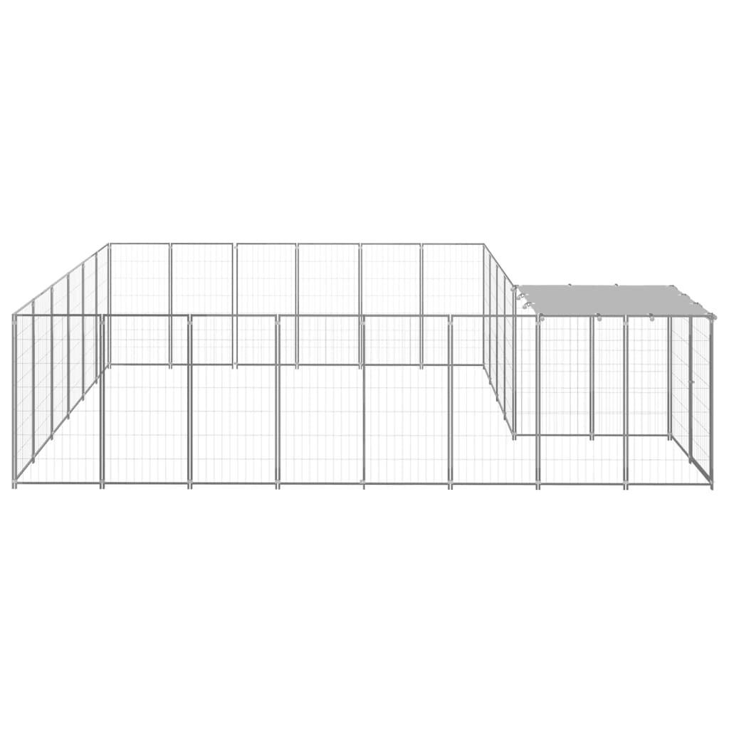 Hundezwinger Schwarz 4,84 m² Stahl