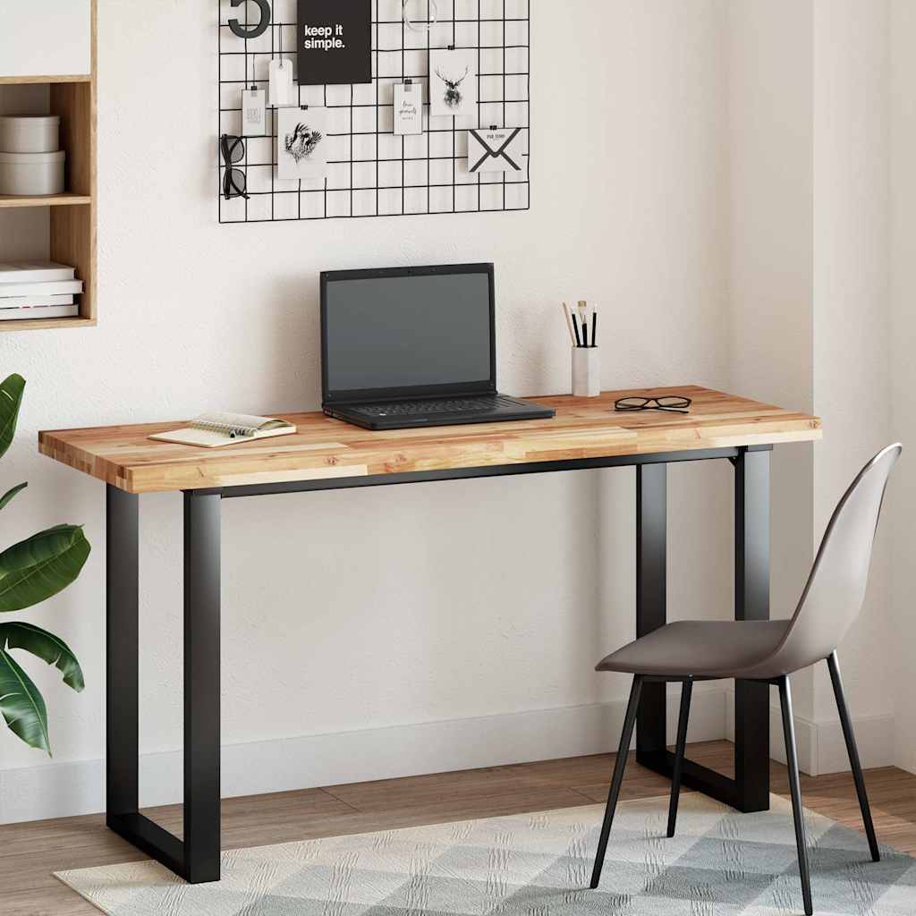 Tischplatte Rechteckig 60x50x2 cm Massivholz Akazie