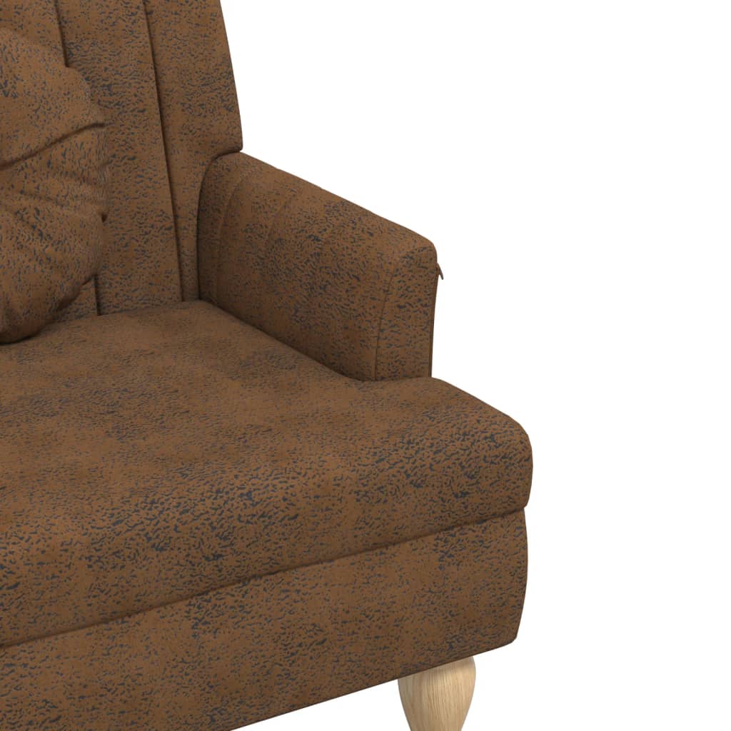 Sitzbank mit Kissen Dunkelgrau 113x64,5x75,5 cm Stoff