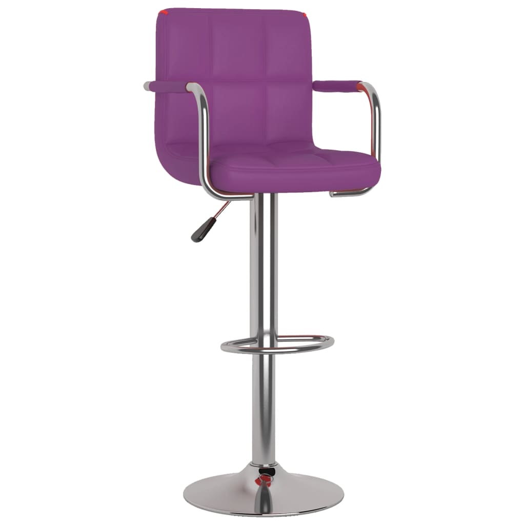 Barhocker 2 Stk. Rot Kunstleder