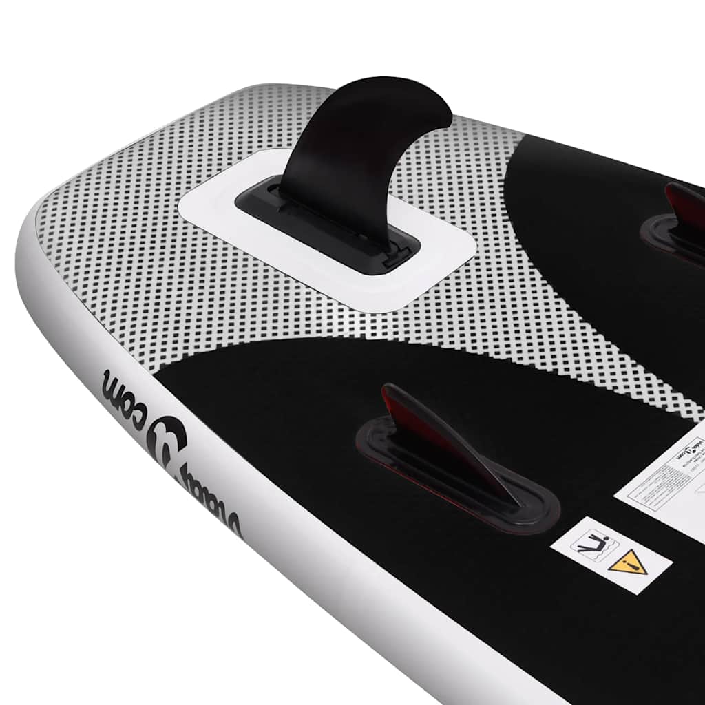 SUP-Board-Set Aufblasbar Blau 300x76x10 cm