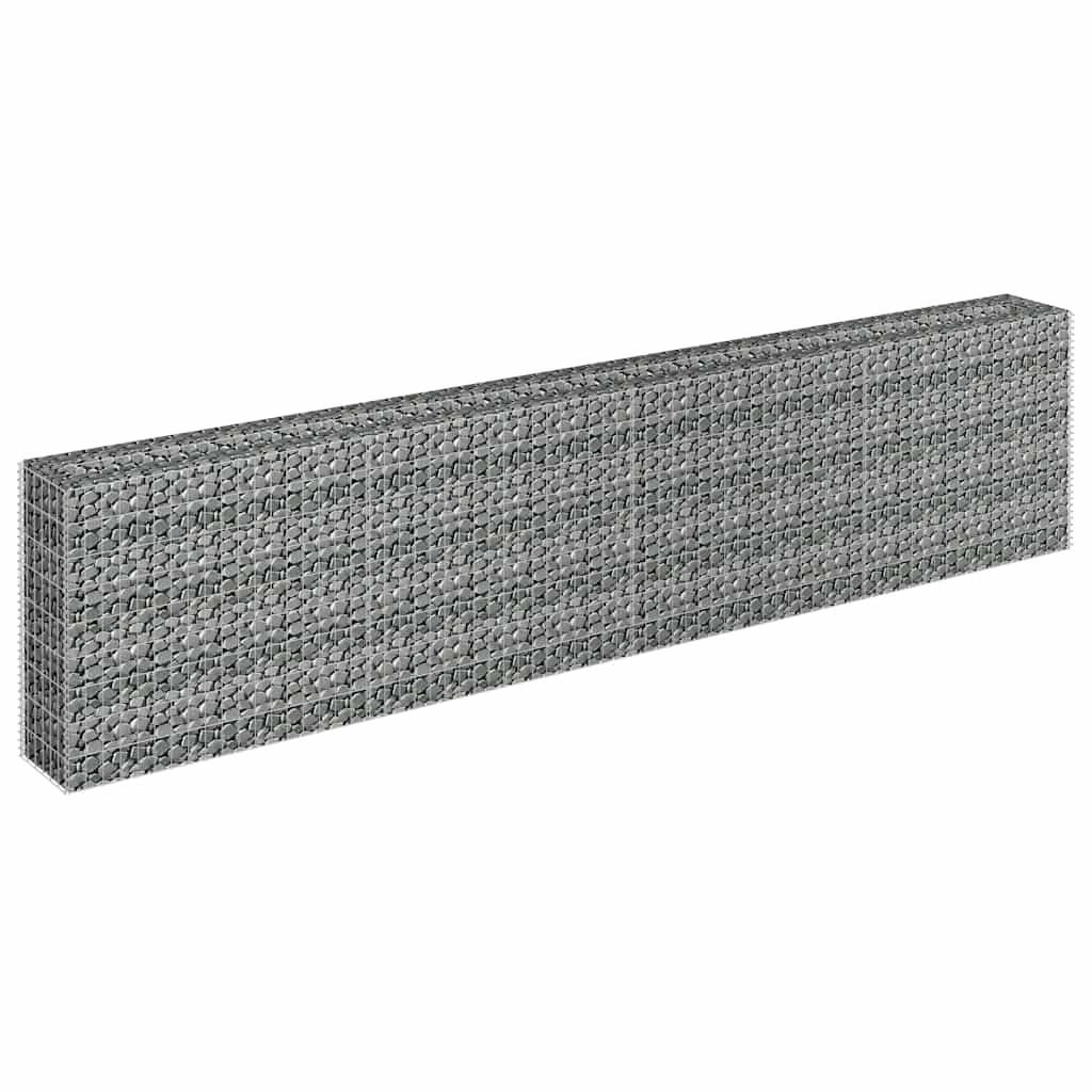 Gabionen-Hochbeet Verzinkter Stahl 90x30x10 cm