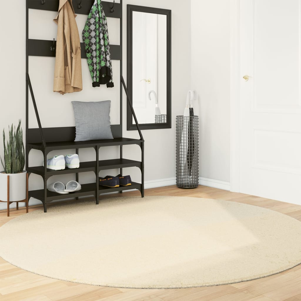 Teppich HUARTE Kurzflor Weich und Waschbar Anthrazit 60x110 cm