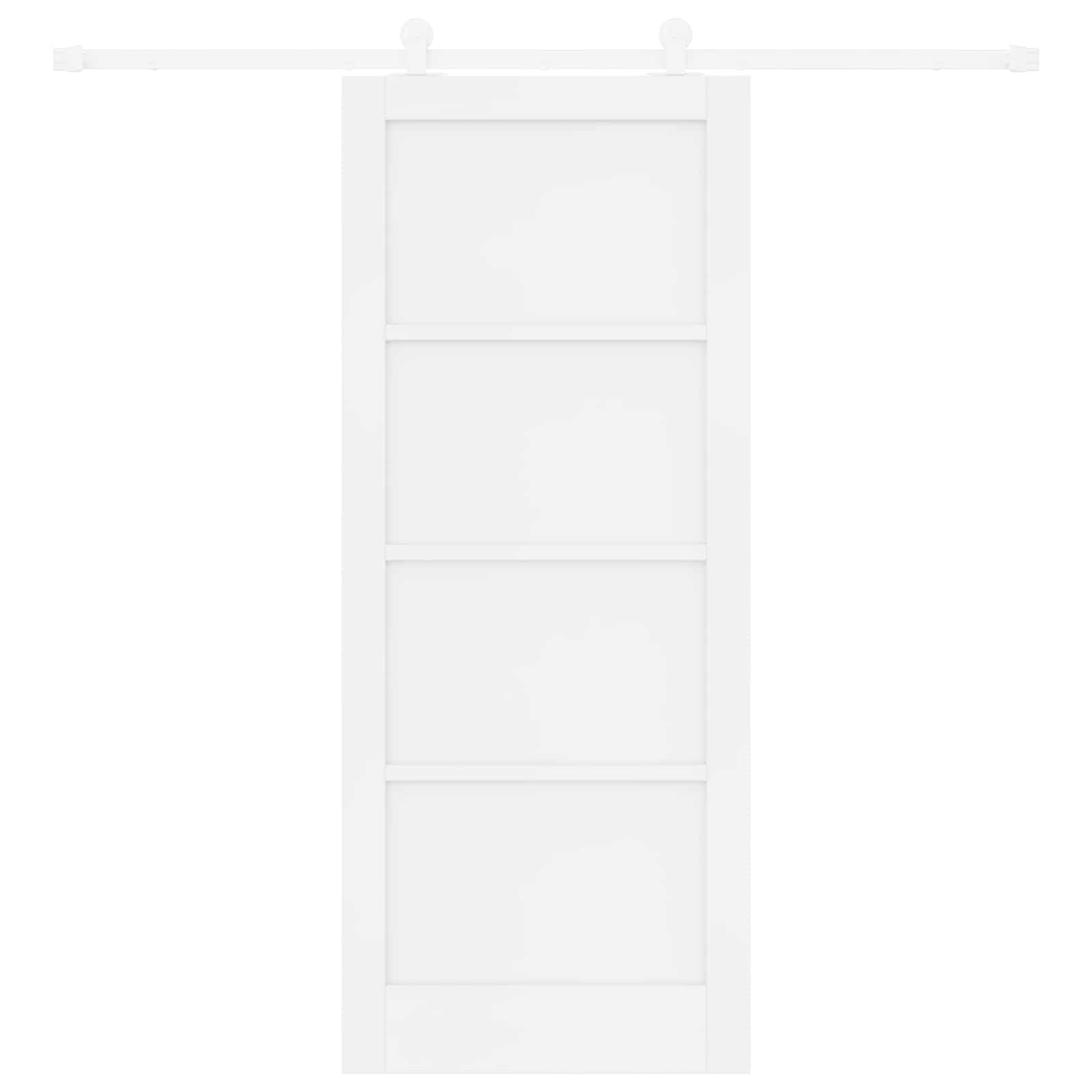 Schiebetür Natürlich und Schwarz 61 x 198,5 cm