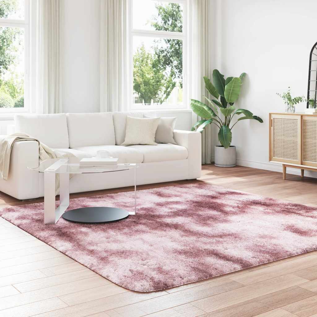 Teppich Shaggy Hochflor NAVARRA Beige 60x100 cm Polyester