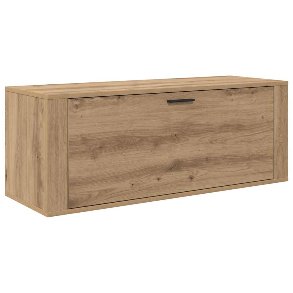 Wand-Schuhschrank Weiß 100x35x38 cm Holzwerkstoff