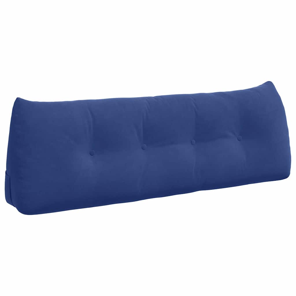 Rückenkissen Blau 45 x 24 x 50 cm Samt