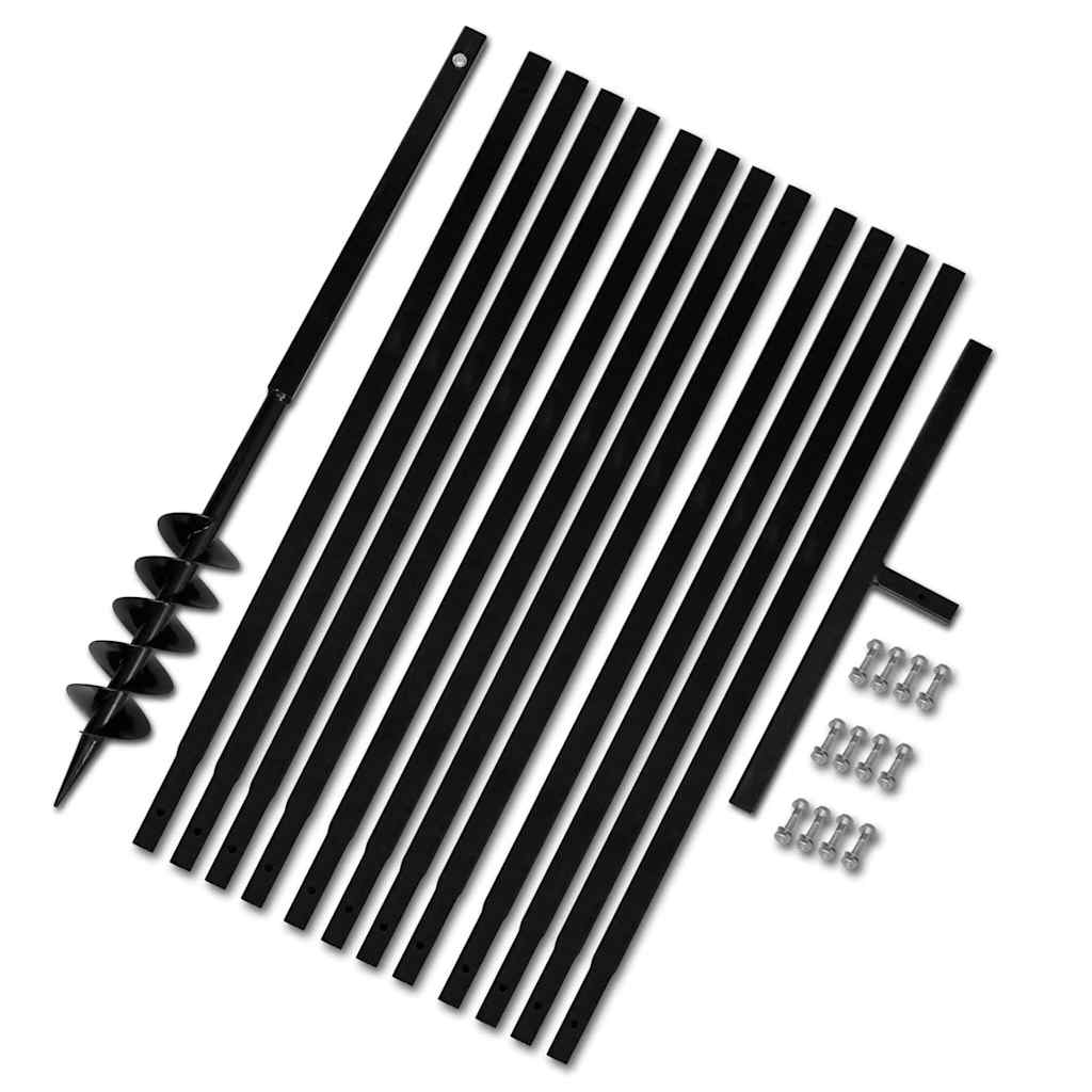 Erdbohrer mit Griff 100 mm Verlängerungsrohr 9 m