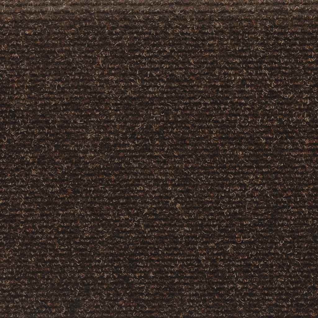 Stufenmatten Selbstklebend 15 Stk. 65x21x4 cm Hellbraun Rechteckiger Rand