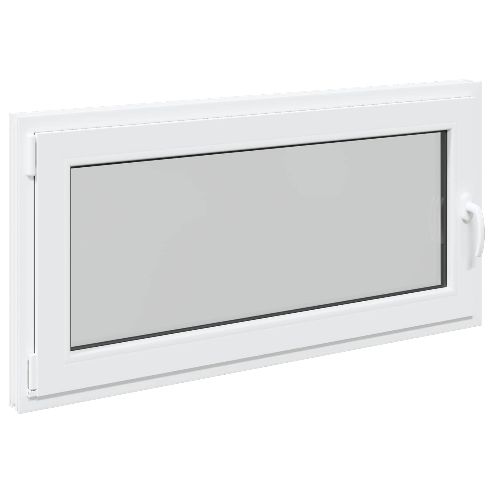 Kellerfenster RISOR 50 x 50 cm PVC und Glas Weiß