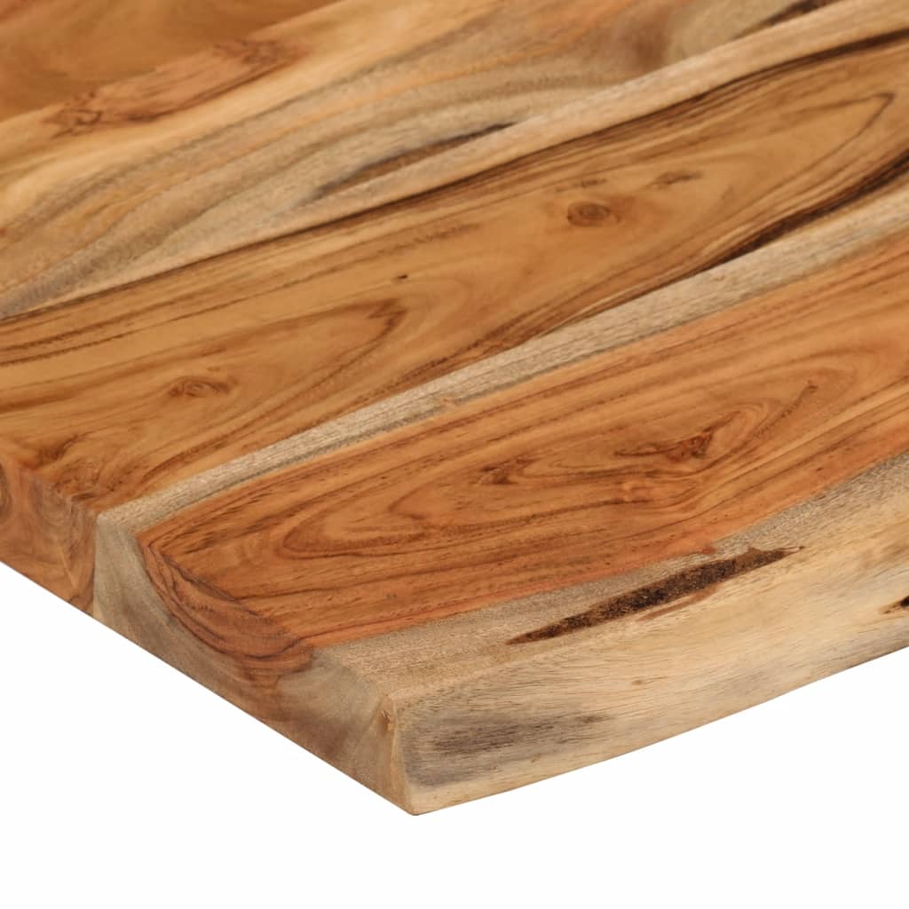 Wandregal 40x20x2,5 cm Rechteckig Massivholz Akazie Baumkante