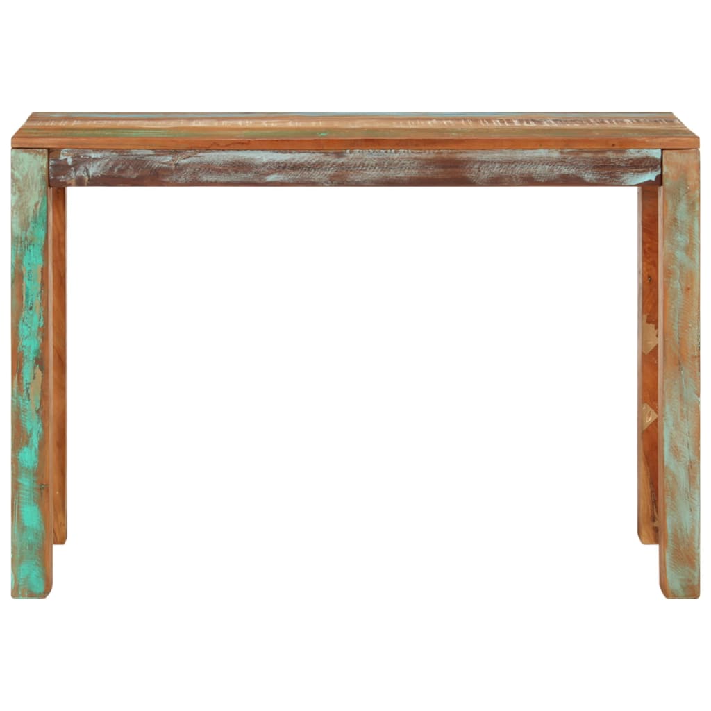 Konsolentisch 110x35x76 cm Raues Mangoholz