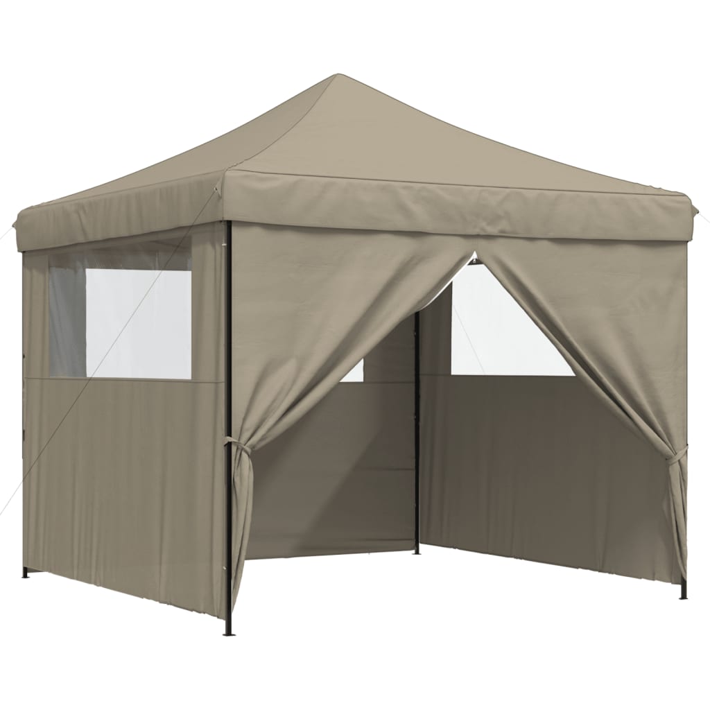 Partyzelt Faltbar Pop-Up Schwarz 292x292x315 cm
