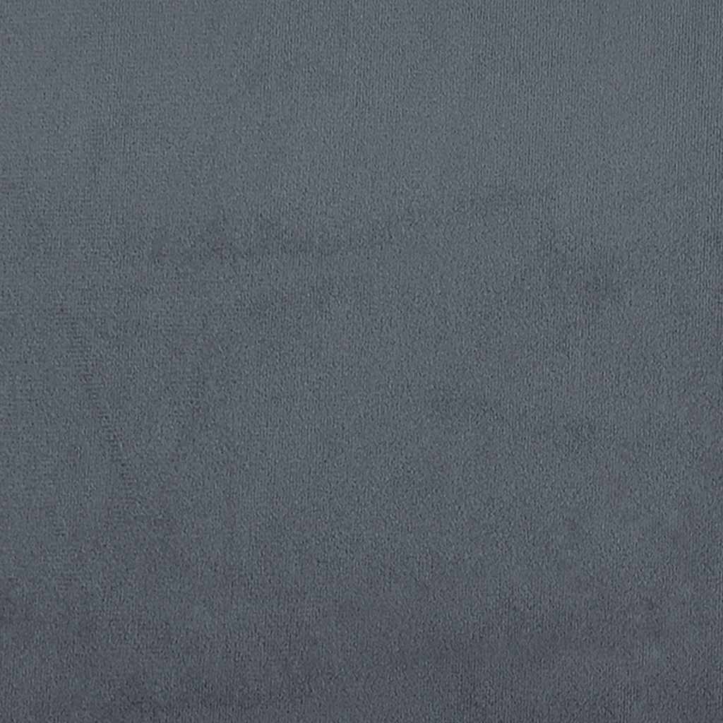 Modulares Sofa mit Fußhocker Kissen Samt Blau