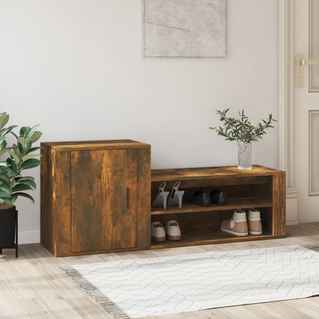 Schuhschrank Weiß 130x35x54 cm Holzwerkstoff