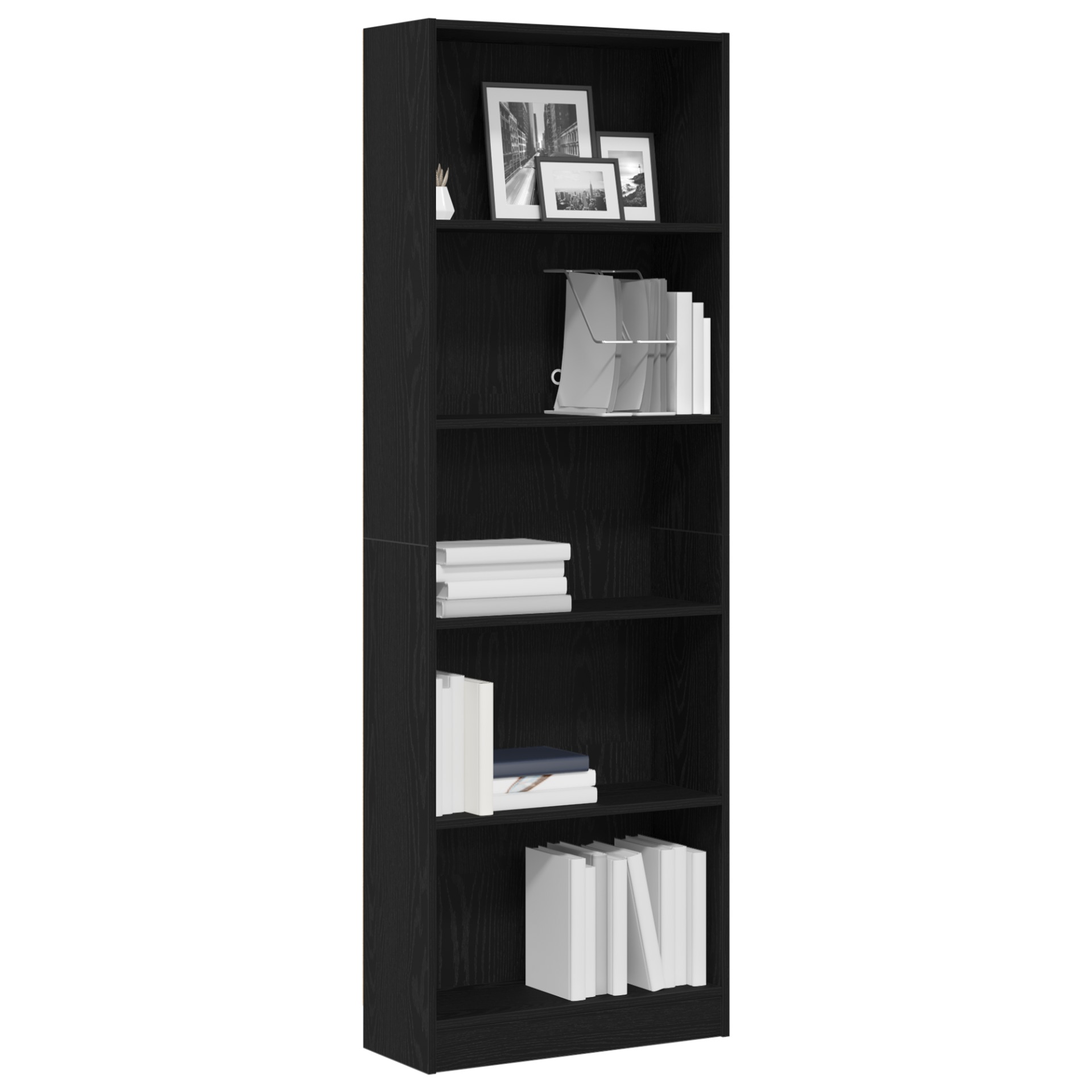 Bücherregal Weiß 40x24x75 cm Holzwerkstoff