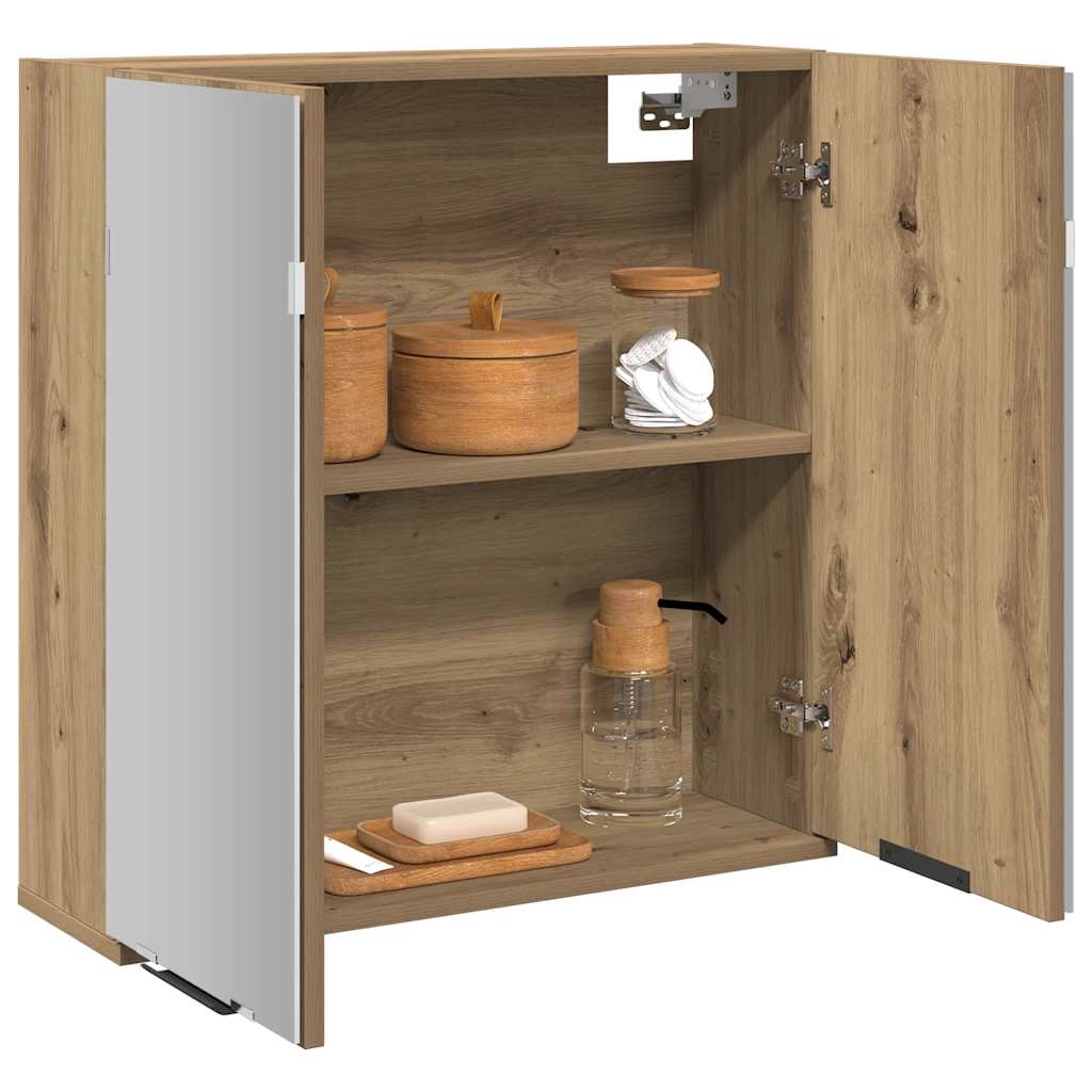Bad-Spiegelschrank Weiß 64x20x67 cm