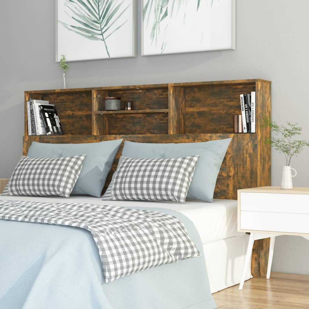 Bett-Kopfteil mit Ablagen Weiß 100x19x103,5 cm