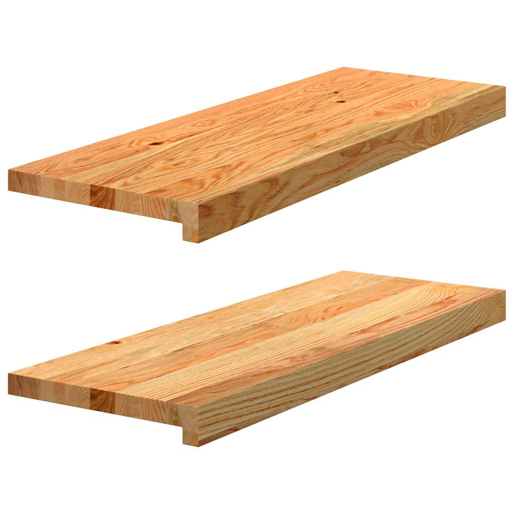 Treppenstufen 4 Stk. Unbehandelt 70x25x2 cm Massivholz Eiche