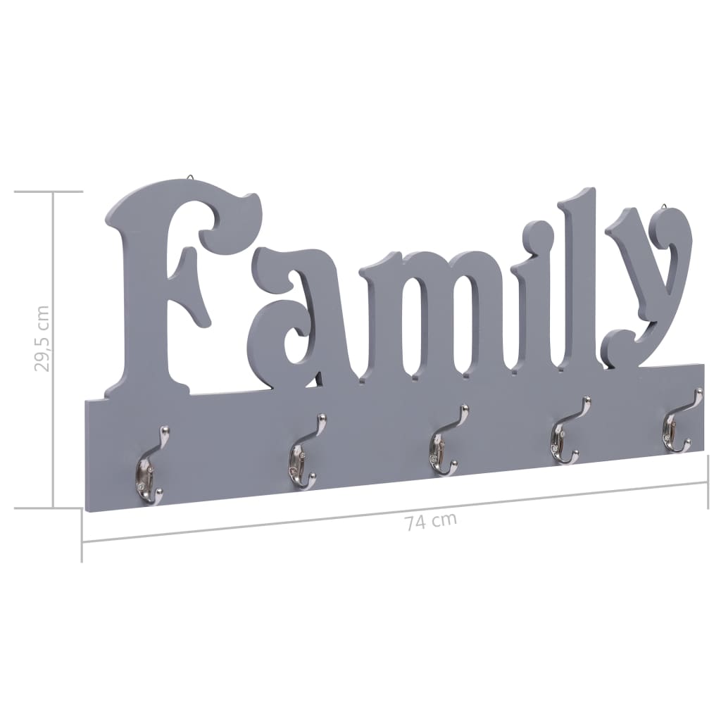 Wandgarderobe HOME 50 x 23 cm