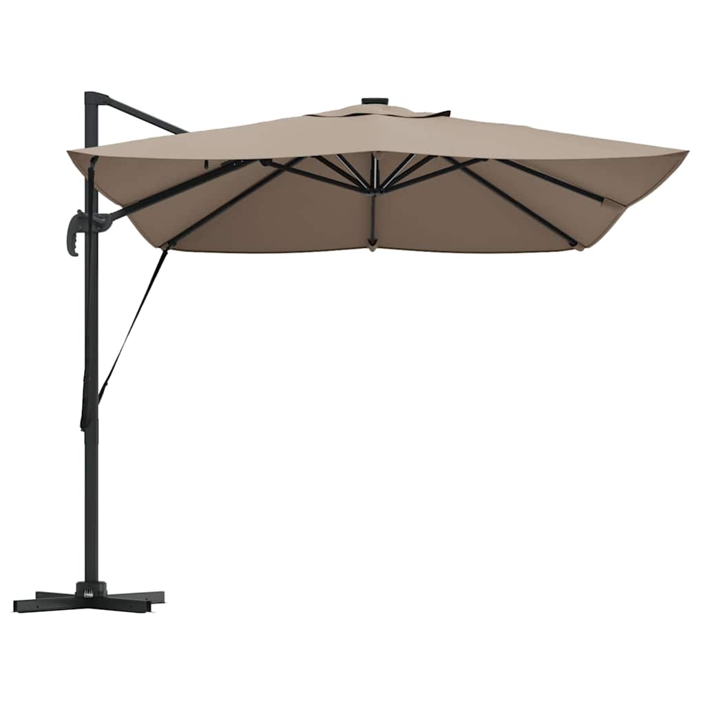 Sonnenschirm Sand 352 x 251 x 265 cm Polyester und Aluminium