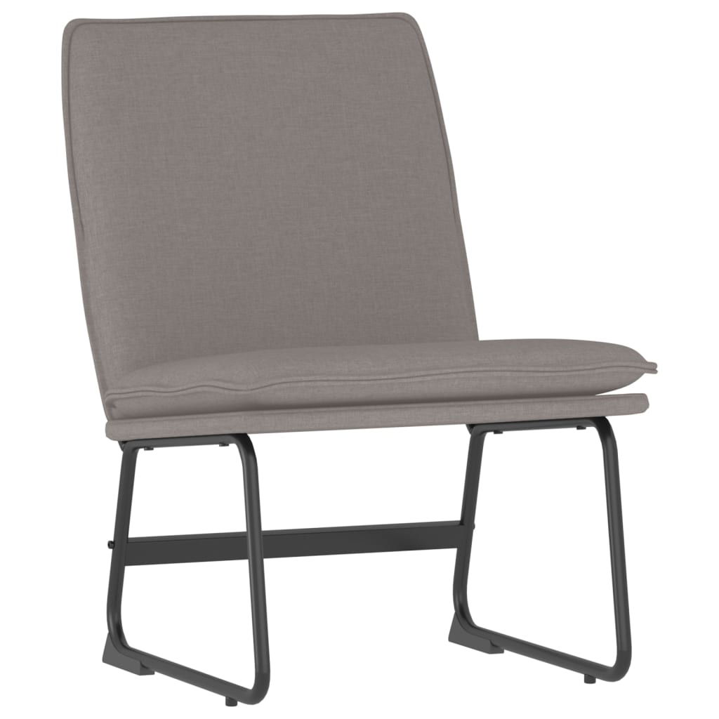 Loungesessel Hellgrau 52x75x76 cm Stoff