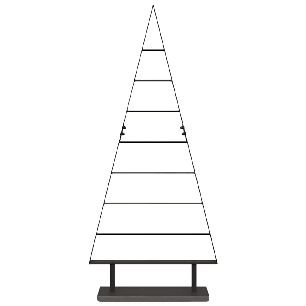 Metall Weihnachtsbaum mit Ständer Schwarz 60 cm Stahl