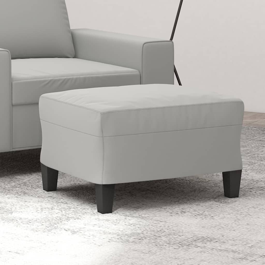 Fußhocker Taupe 60x50x41 cm Mikrofasergewebe