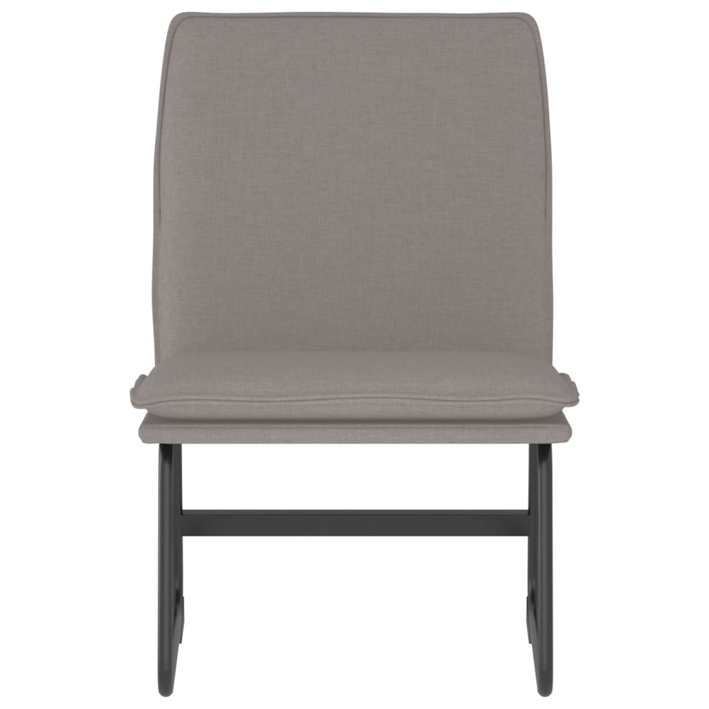 Loungesessel Hellgrau 52x75x76 cm Stoff