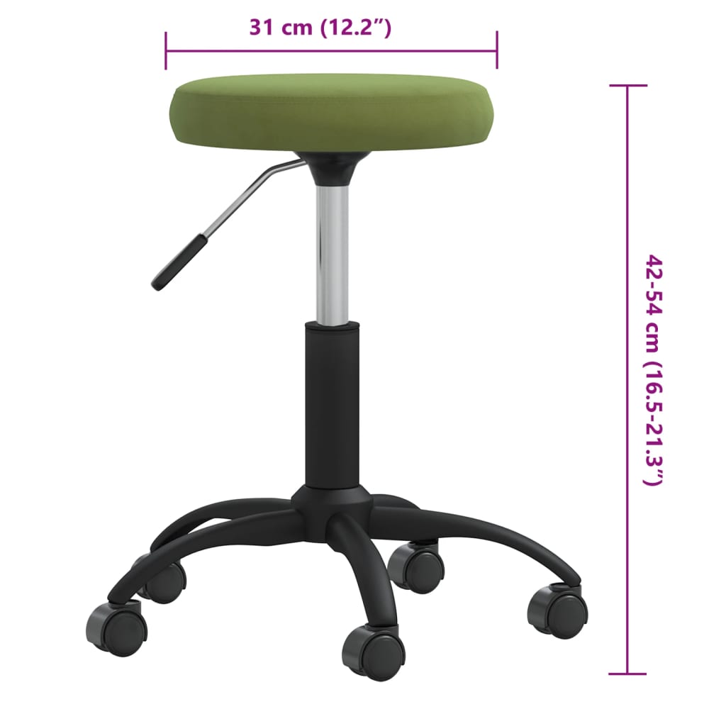 Massagehocker Samt Senfgelb