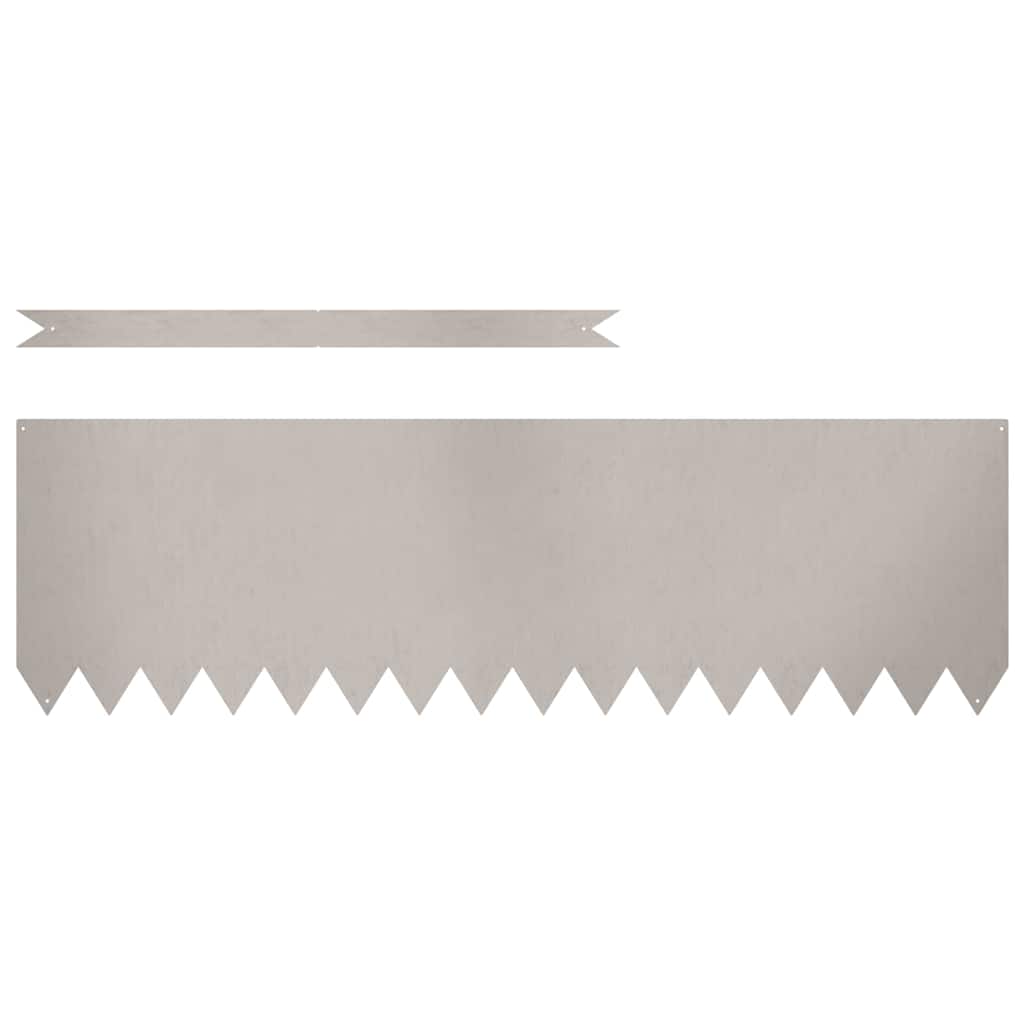 Raseneinfassung 50 pcs Schwarz 100 x 0,05 x 20 cm