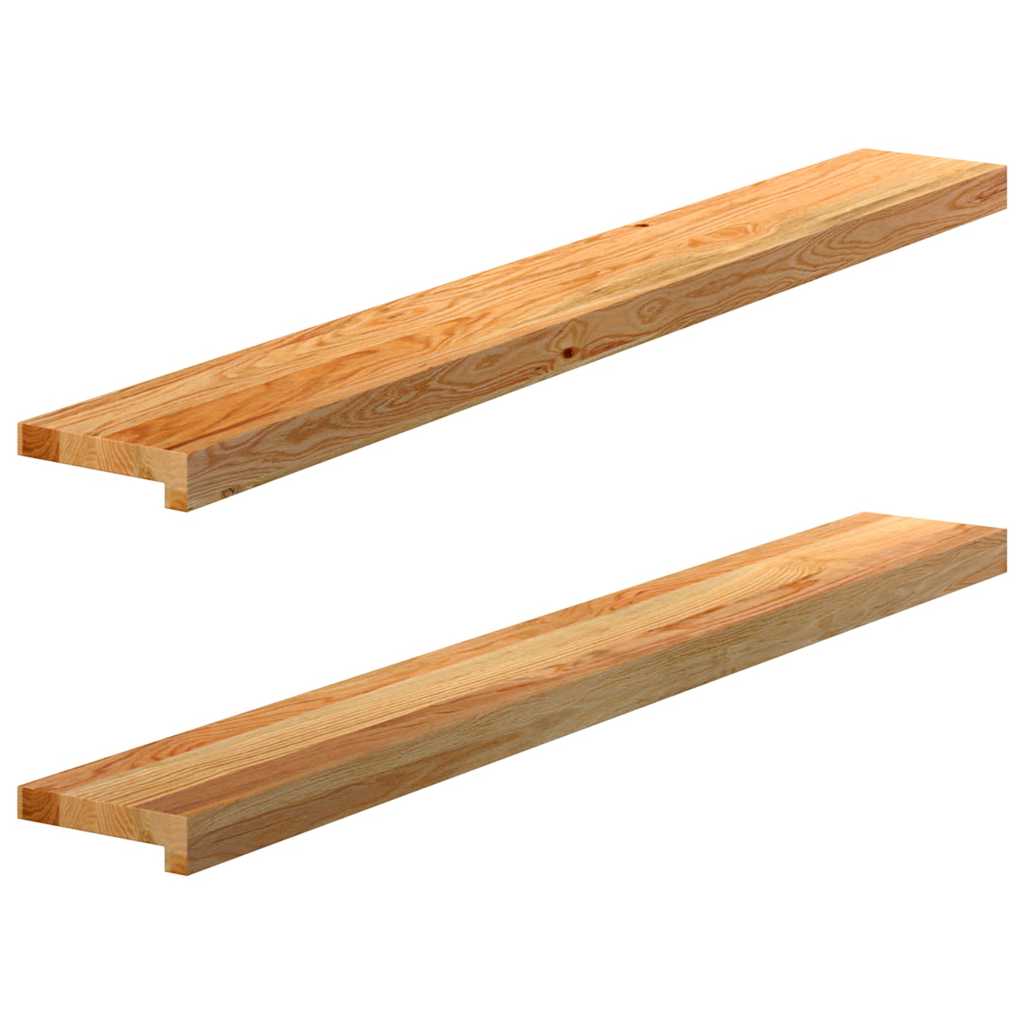 Fensterbänke 2 Stk. Unbehandelt 160x25x2 cm Massivholz Eiche